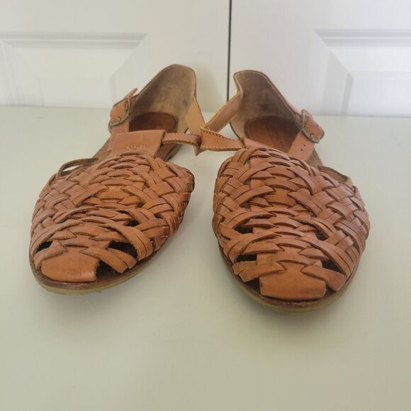 Ellemenno Womens Sandals Size 8 Brown Leather - Picture 4 of 7